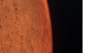 Depiction of the surface of the planet Mars. Credit: Adobe Stock. 