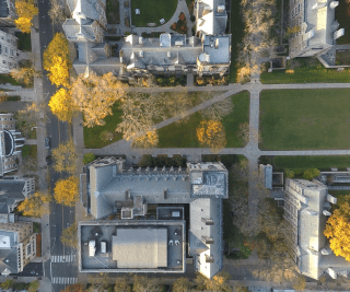Aerial View of Cross Campus