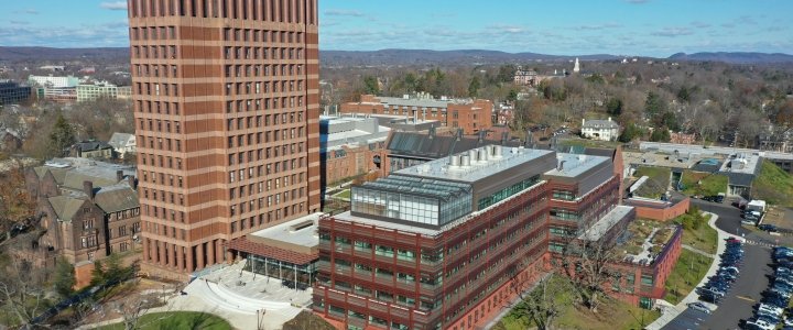 The Yale Science Building and Kline Tower, home to many of the FAS Science departments