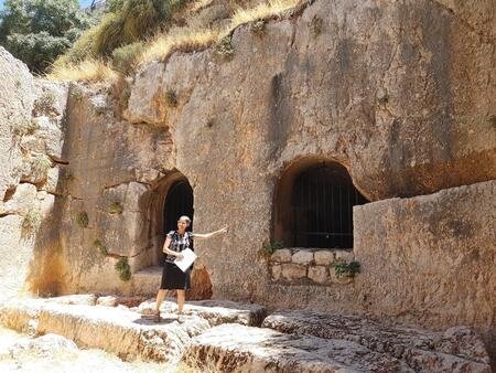 Kattan Gribetz at the so-called “Tomb of the Kings”