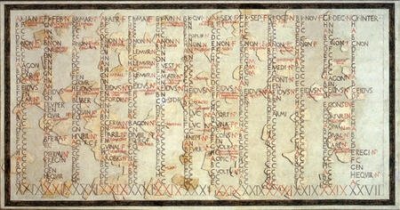 Example of a Roman calendar