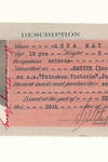 Picture of the Certificate of Identity of Anna May Wong. On the left-hand side, a black and white picture of a young Anna; and on the right-hand side, her information on a page watermarked "duplicate". 